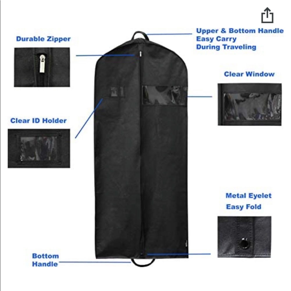 3 Simple houseware garment bags